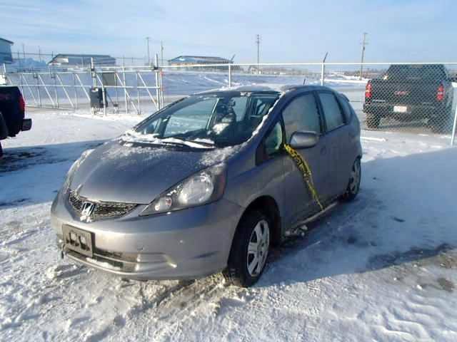 JHMGE8H53AS800407 - 2010 HONDA FIT LX GRAY photo 2