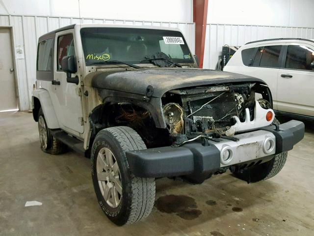 1C4AJWBG5DL597472 - 2013 JEEP WRANGLER S WHITE photo 1