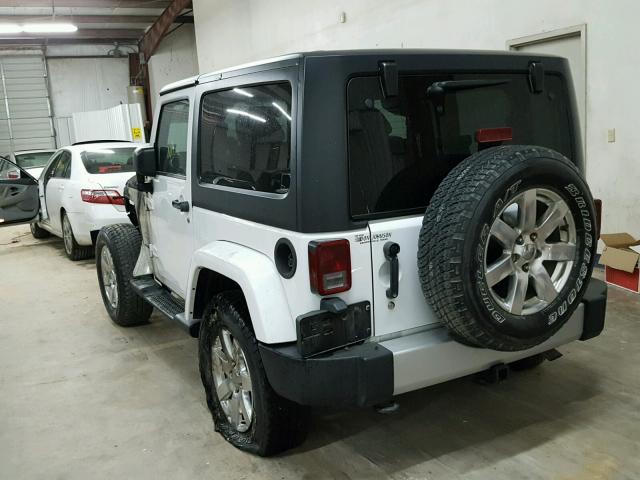 1C4AJWBG5DL597472 - 2013 JEEP WRANGLER S WHITE photo 3