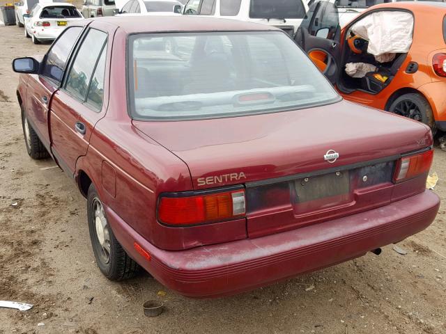 JN1EB31P2PU210344 - 1993 NISSAN SENTRA E BURGUNDY photo 3