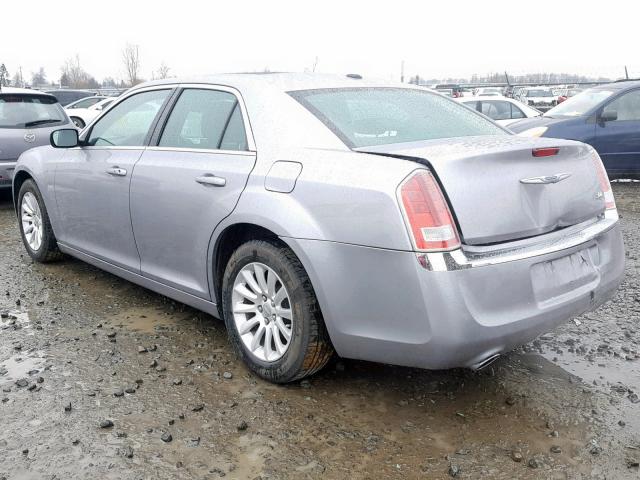 2C3CCAAG9EH263102 - 2014 CHRYSLER 300 SILVER photo 3