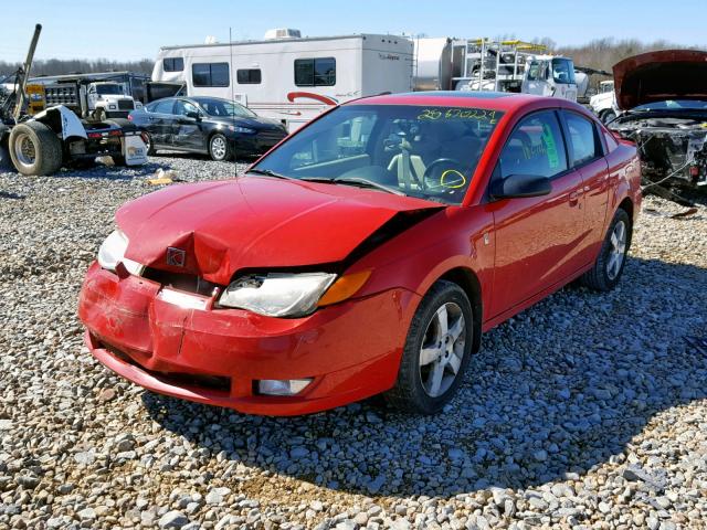 1G8AW15F86Z110590 - 2006 SATURN ION LEVEL RED photo 2