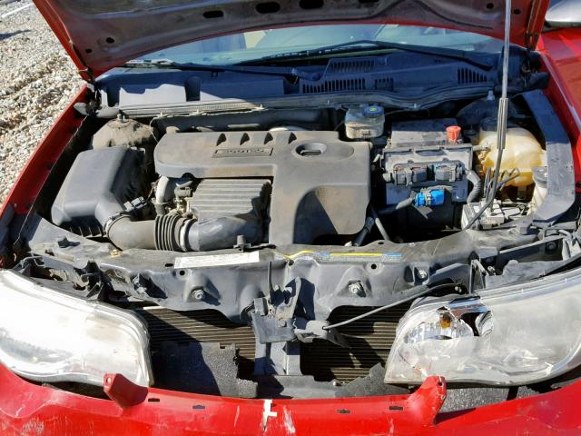1G8AW15F86Z110590 - 2006 SATURN ION LEVEL RED photo 7