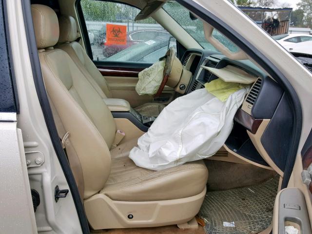 5LMEU68H75ZJ26262 - 2005 LINCOLN AVIATOR 奶油色 照片 5