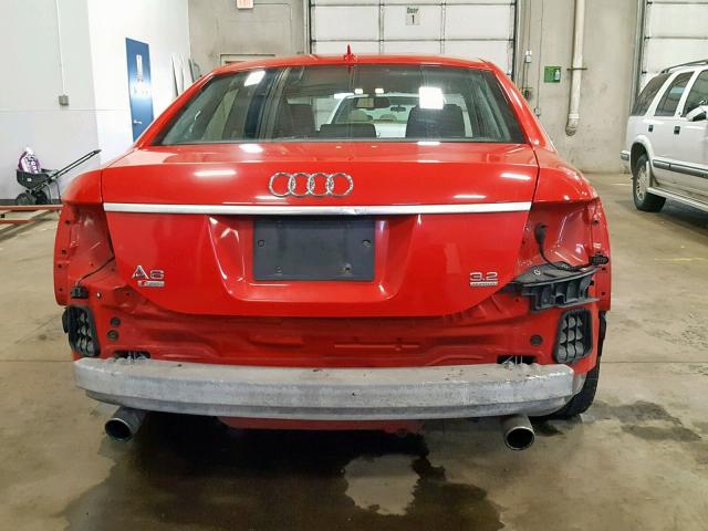 WAUEH74F07N147550 - 2007 AUDI A6 S-LINE RED photo 9