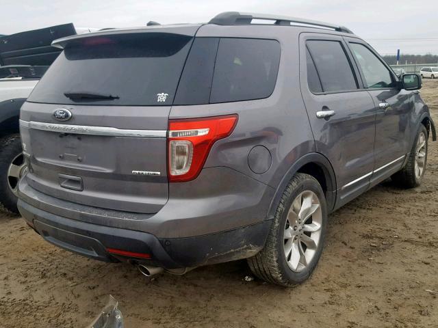 1FM5K7F87EGA85497 - 2014 FORD EXPLORER L GRAY photo 4