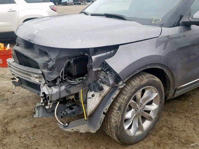 1FM5K7F87EGA85497 - 2014 FORD EXPLORER L GRAY photo 9