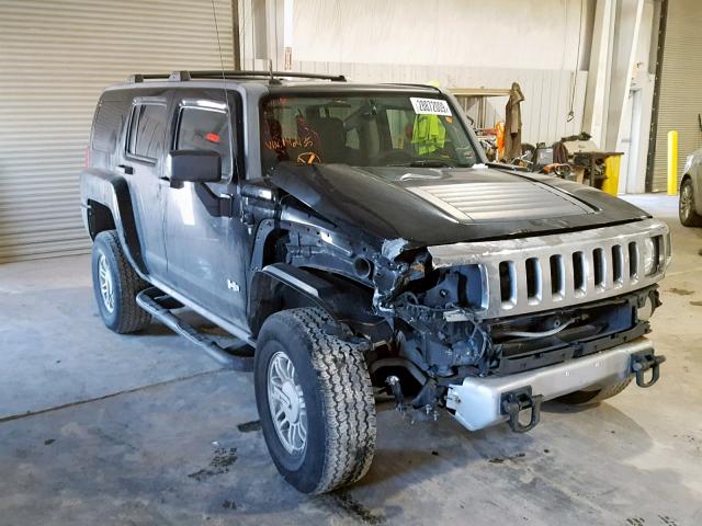 5GTEN13E298142135 - 2009 HUMMER H3 BLACK photo 1