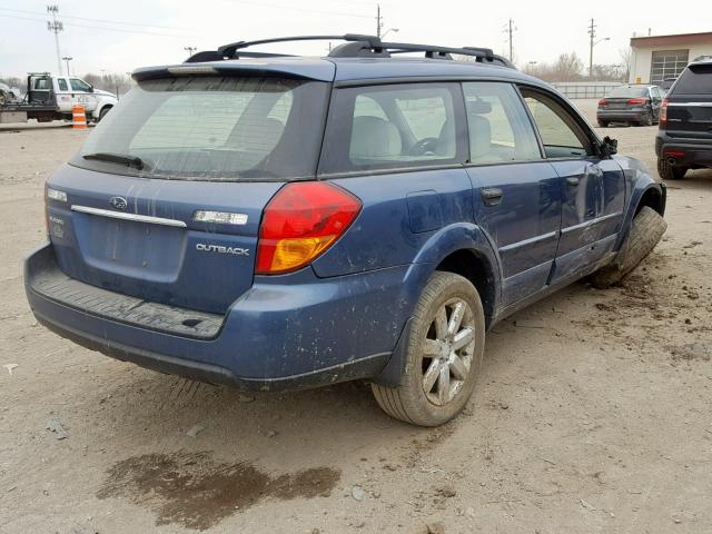 4S4BP61C977319796 - 2007 SUBARU LEGACY OUT BLUE photo 4