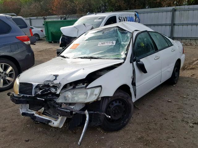 JA3AJ26E63U113012 - 2003 MITSUBISHI LANCER ES WHITE photo 2