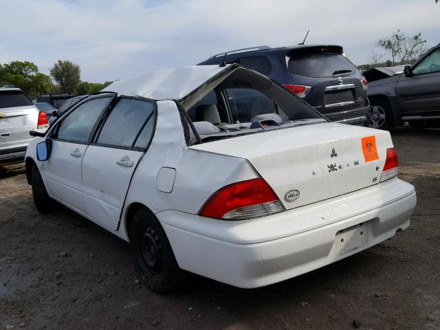 JA3AJ26E63U113012 - 2003 MITSUBISHI LANCER ES WHITE photo 3