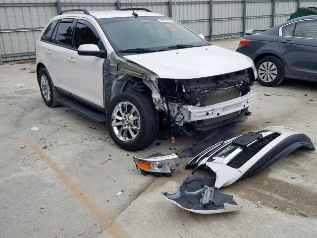 2FMDK4JC5DBB58216 - 2013 FORD EDGE SEL WHITE photo 1