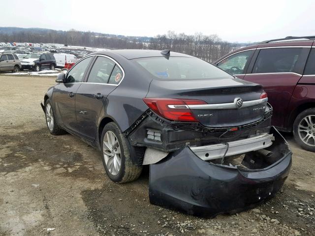 2G4GS5GX2G9113565 - 2016 BUICK REGAL PREM CHARCOAL photo 3