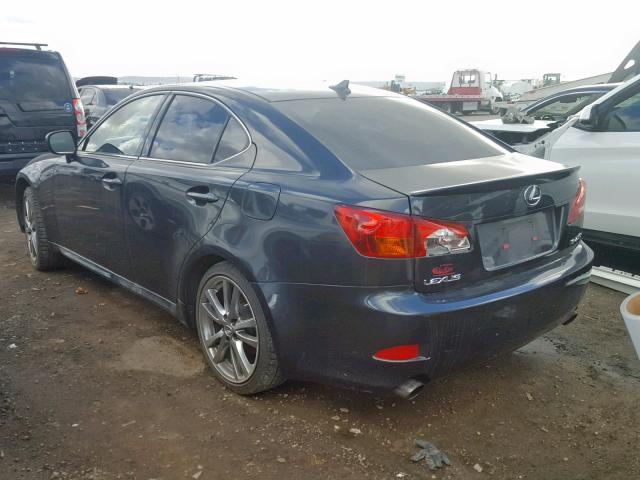 JTHBK262185072247 - 2008 LEXUS IS 250 CHARCOAL photo 3