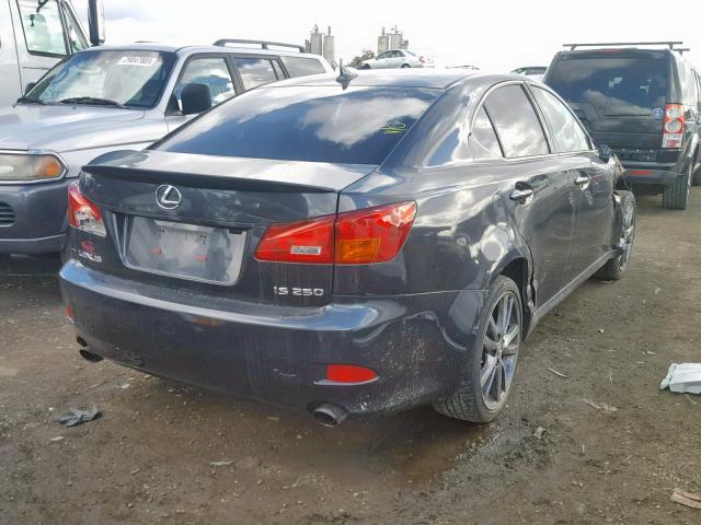 JTHBK262185072247 - 2008 LEXUS IS 250 CHARCOAL photo 4