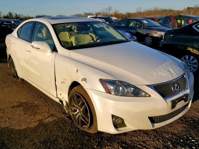 JTHCF5C20C5053597 - 2012 LEXUS IS 250 WHITE photo 1