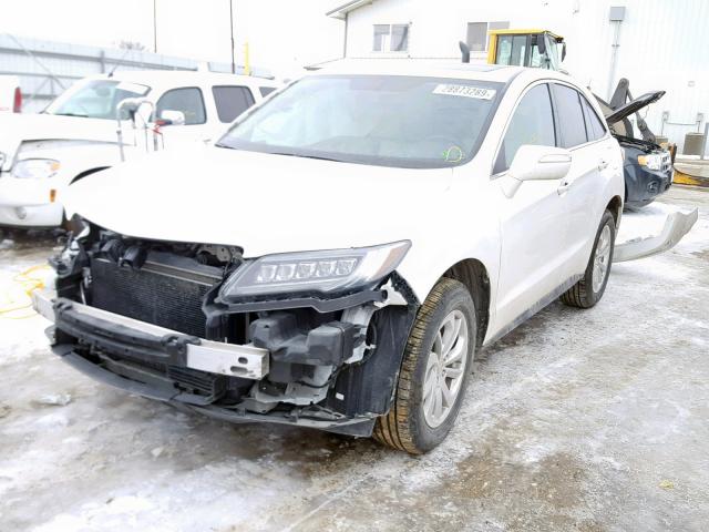 5J8TB4H51GL013364 - 2016 ACURA RDX TECHNO WHITE photo 2