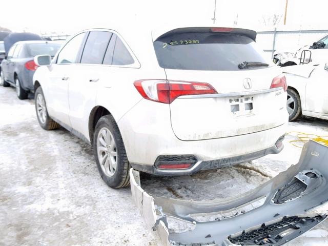 5J8TB4H51GL013364 - 2016 ACURA RDX TECHNO WHITE photo 3