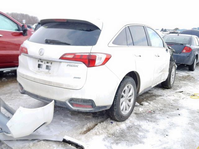 5J8TB4H51GL013364 - 2016 ACURA RDX TECHNO WHITE photo 4