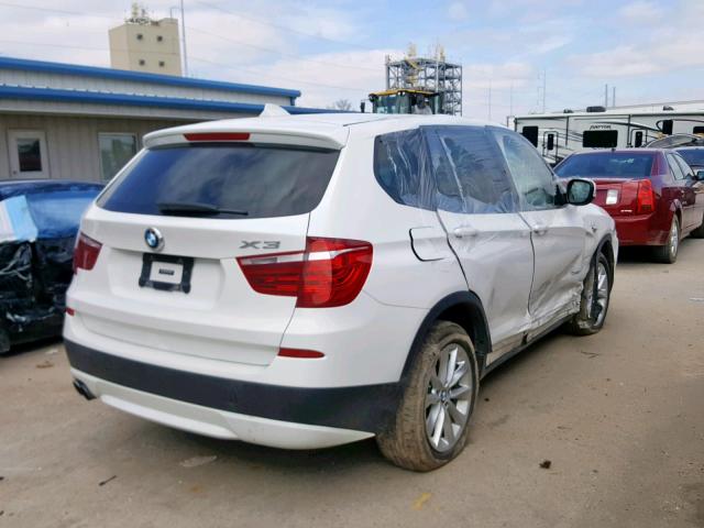 5UXWX9C59E0D28513 - 2014 BMW X3 XDRIVE2 WHITE photo 4