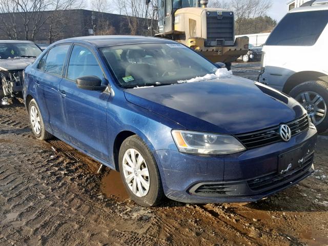 3VW1K7AJ2DM210601 - 2013 VOLKSWAGEN JETTA BASE BLUE photo 1