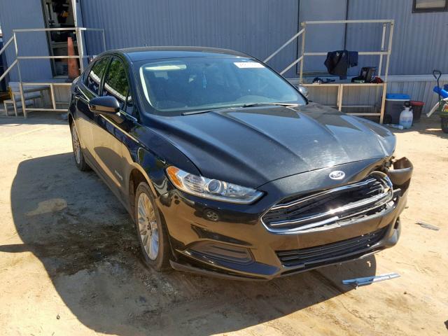 3FA6P0UU1ER274677 - 2014 FORD FUSION S H BLACK photo 1