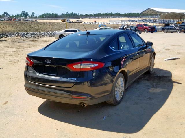 3FA6P0UU1ER274677 - 2014 FORD FUSION S H BLACK photo 4