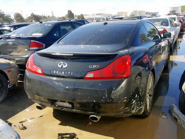 JNKCV64E48M103982 - 2008 INFINITI G37 BASE BLACK photo 4