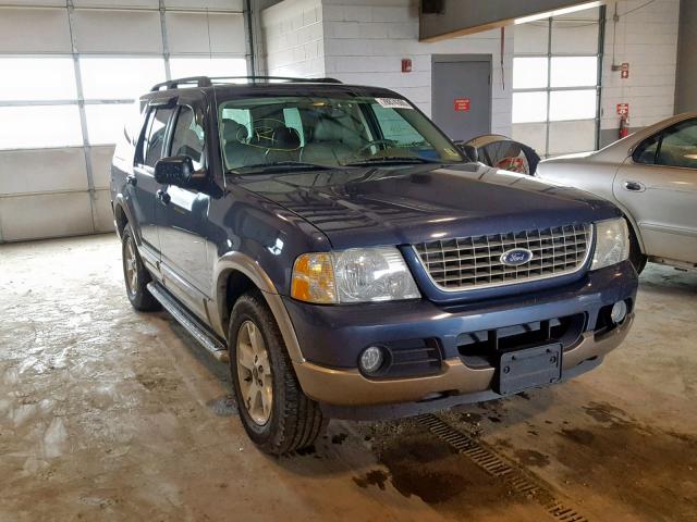 1FMZU84W43ZA30476 - 2003 FORD EXPLORER E BLUE photo 1