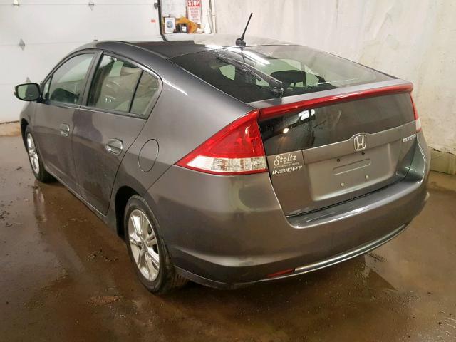 JHMZE2H70AS001126 - 2010 HONDA INSIGHT GRAY photo 3