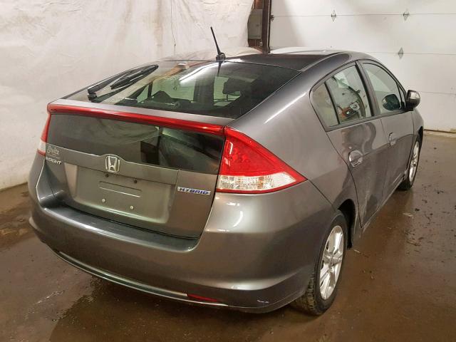 JHMZE2H70AS001126 - 2010 HONDA INSIGHT GRAY photo 4