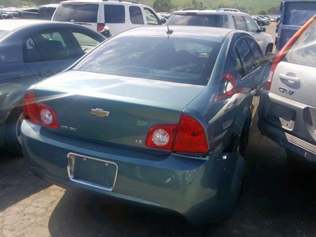 1G1ZG57B69F247193 - 2009 CHEVROLET MALIBU LS GREEN photo 4