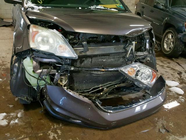 5J6RE4H59BL022851 - 2011 HONDA CR-V EX GRAY photo 9