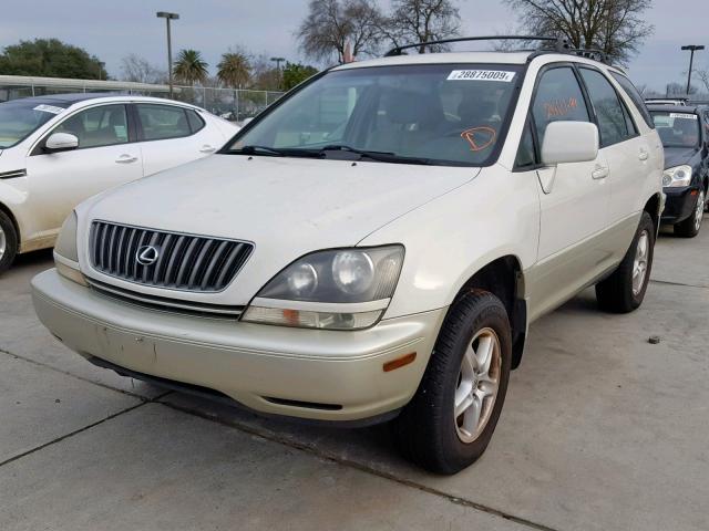 JT6HF10U0X0037108 - 1999 LEXUS RX 300 CREAM photo 2