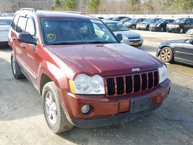 1J8GS48K67C569605 - 2007 JEEP GRAND CHER MAROON photo 1