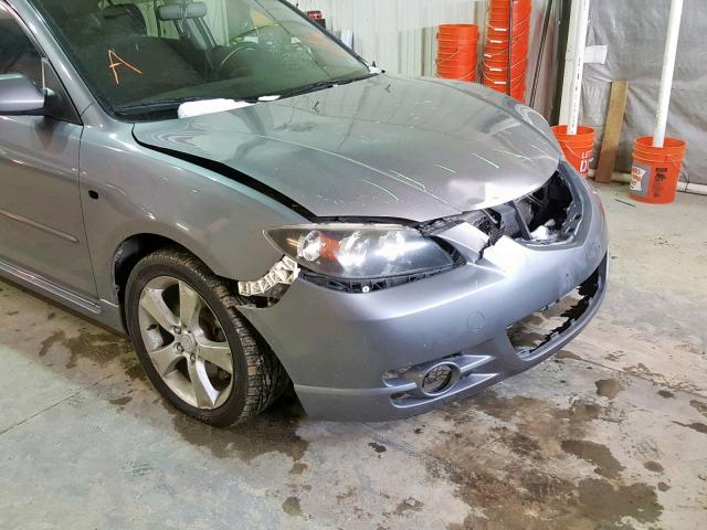 JM1BK123541118139 - 2004 MAZDA 3 S GRAY photo 9