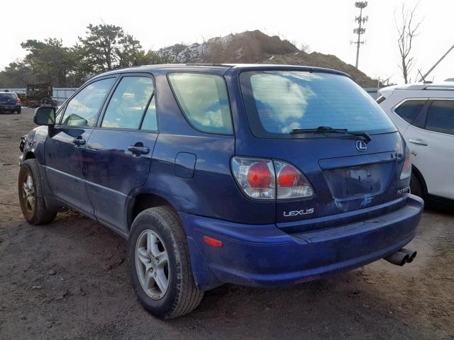 JTJHF10U410192676 - 2001 LEXUS RX 300 BLUE photo 3