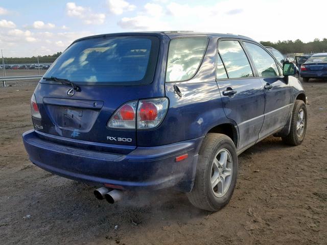 JTJHF10U410192676 - 2001 LEXUS RX 300 BLUE photo 4