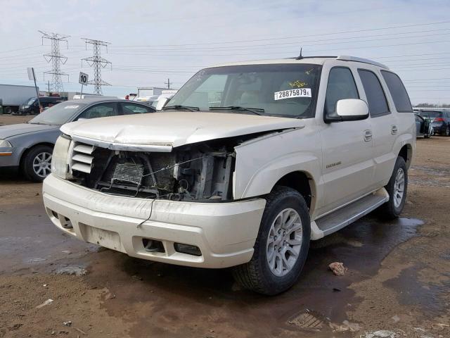 1GYEK63N13R109796 - 2003 CADILLAC ESCALADE L WHITE photo 2