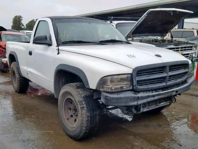 1B7FL36N22S505020 - 2002 DODGE DAKOTA SPO WHITE photo 1