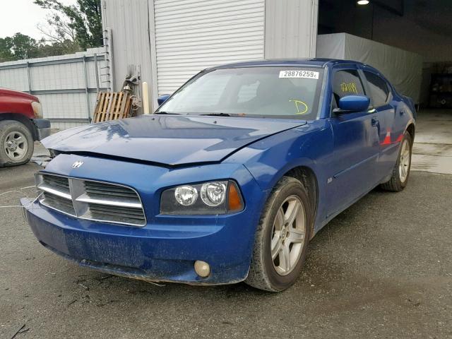 2B3CA3CVXAH193548 - 2010 DODGE CHARGER SX BLUE photo 2