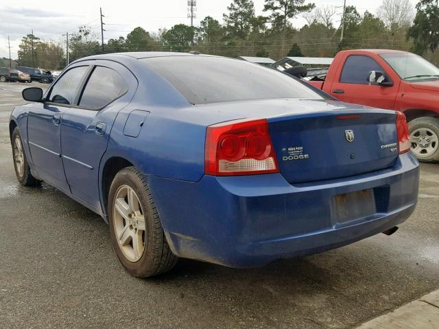 2B3CA3CVXAH193548 - 2010 DODGE CHARGER SX BLUE photo 3