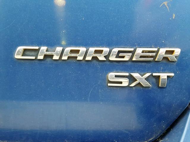 2B3CA3CVXAH193548 - 2010 DODGE CHARGER SX BLUE photo 9