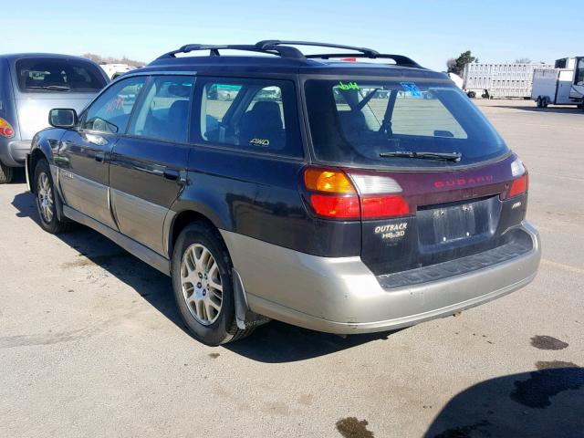 4S3BH896717638648 - 2001 SUBARU LEGACY OUT GRAY photo 3