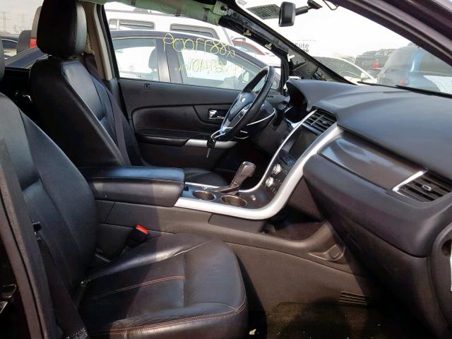 2FMDK3JC2DBE17769 - 2013 FORD EDGE SEL BLACK photo 5