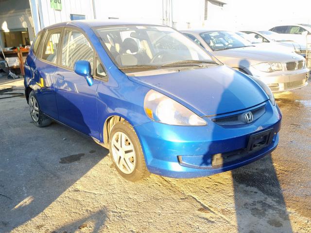 JHMGD374X7S053363 - 2007 HONDA FIT BLUE photo 1