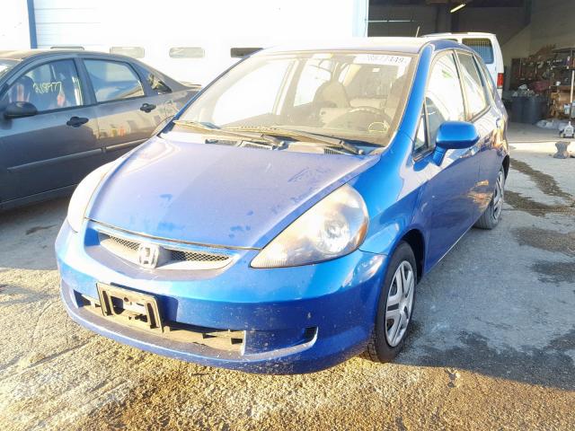 JHMGD374X7S053363 - 2007 HONDA FIT BLUE photo 2