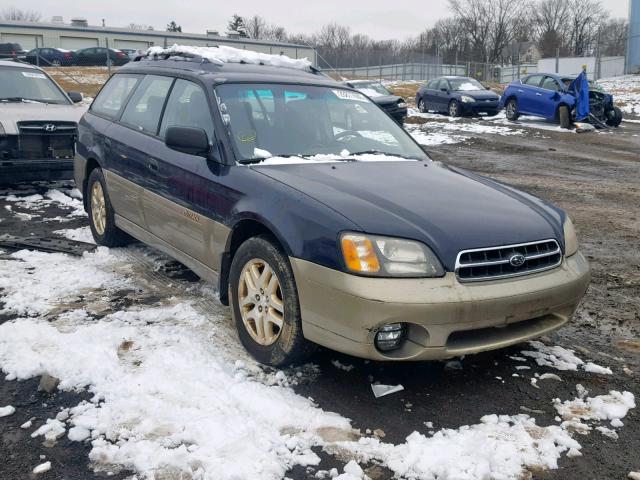 4S3BH6657Y6616732 - 2000 SUBARU LEGACY OUT BLUE photo 1