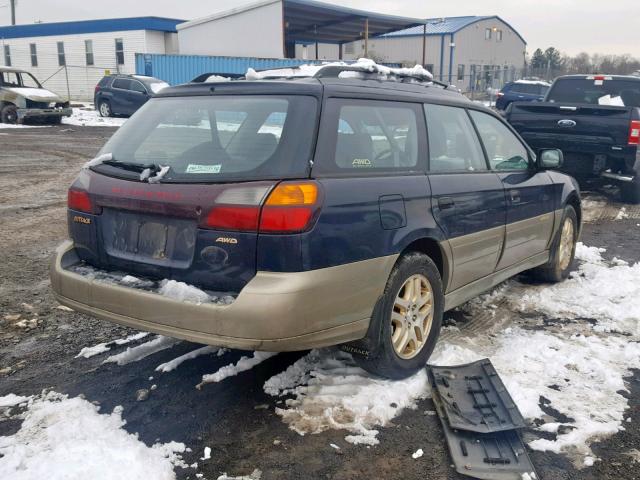 4S3BH6657Y6616732 - 2000 SUBARU LEGACY OUT BLUE photo 4