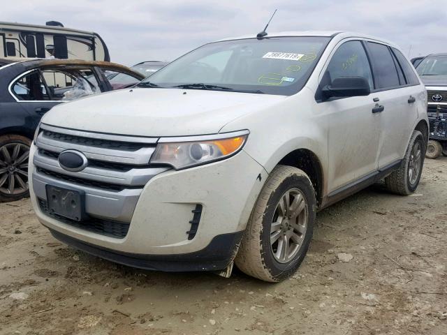 2FMDK3GC1BBB47681 - 2011 FORD EDGE SE WHITE photo 2